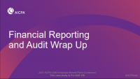 Financial Reporting and Wrap Up