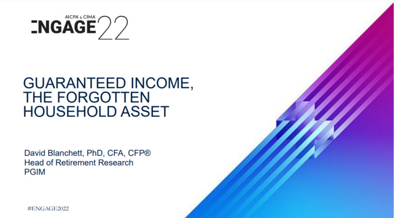 Guaranteed Income: The Forgotten Household Asset