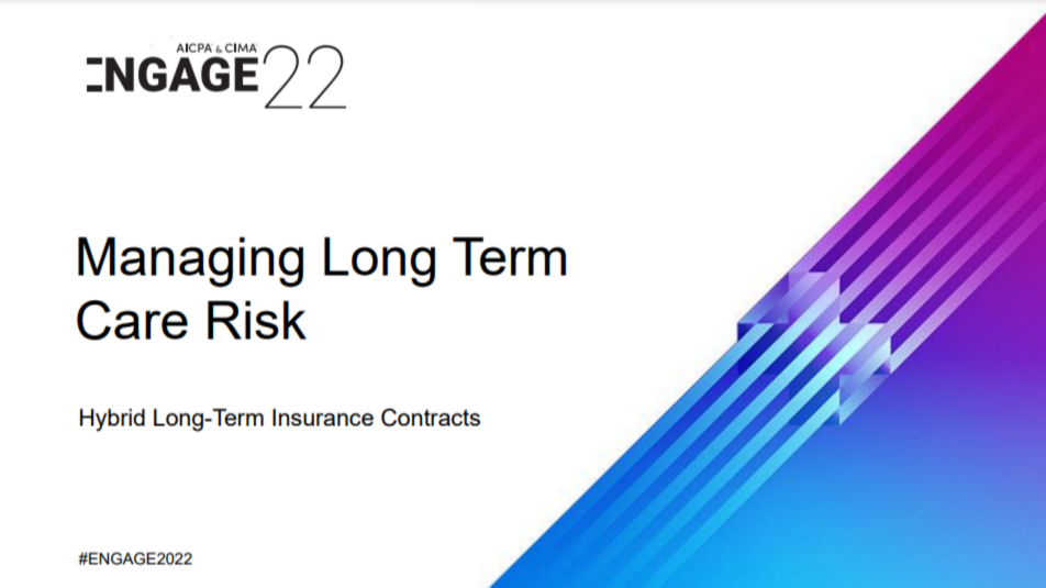 Managing Long Term Care Risk with Hybrid Long-Term Insurance Contracts