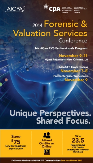 AICPA Forensic & Valuation Services Conference 2014 icon
