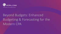 Beyond Budgets: Enhanced Budgeting & Forecasting for the Modern CPA icon