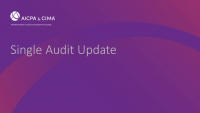 Single Audit Update