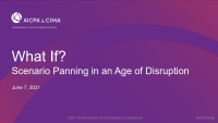 What if? Scenario Planning in an Age of Disruption