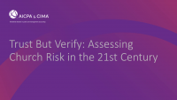 Trust But Verify: Assessing Church Risk in the 21st Century