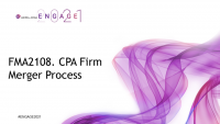FMA2108. CPA Firm Merger Process