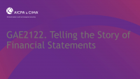 Telling the Story of Financial Statements
