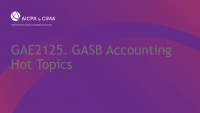 GASB Accounting Hot Topics