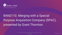 Merging with a Special Purpose Acquisition Company (SPAC), presented by Grant Thornton icon