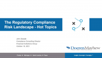 Regulatory Compliance Update and Upcoming Changes