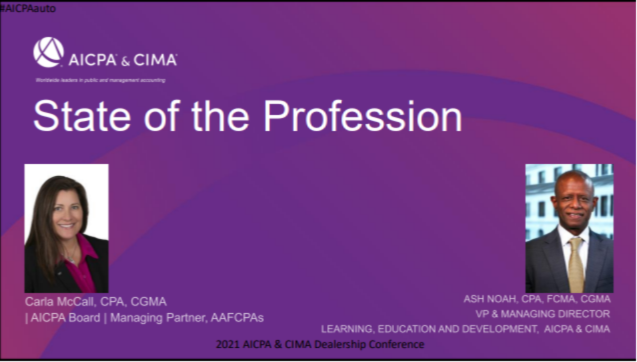 State of Profession from the AICPA