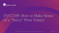 How to Make Sense of a "Noisy" Prior Year(s)
