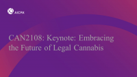 Keynote: Embracing the Future of Legal Cannabis