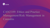 Ethics and Practice Management/Risk Management in Cannabis icon