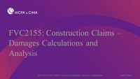 Construction Claims – Damages Calculations and Analysis
