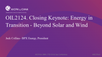 Closing Keynote: Energy in Transition - Beyond Solar and Wind icon