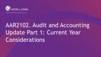 Audit & Accounting Update Part 1: Current Year Considerations icon