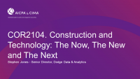 Construction and Technology: The Now, The New and The Next