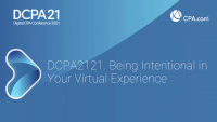 Being Intentional in Your Virtual Experience