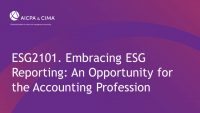 Embracing ESG Reporting: An Opportunity for the Accounting Profession