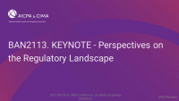 KEYNOTE - Perspectives on the Regulatory Landscape icon