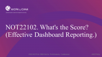 What's the Score? (Effective Dashboard Reporting.) icon