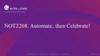 Automate, then Celebrate!