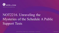 Unraveling the Mysteries of the Schedule A Public Support Tests