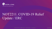 COVID-19 Relief Update / ERC