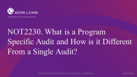 What is a Program Specific Audit and How is it Different From a Single Audit?