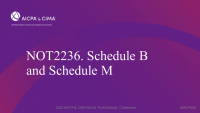 Schedule B and Schedule M