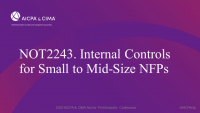 Internal Controls for Small to Mid-Size NFPs