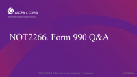 Form 990 Q&A