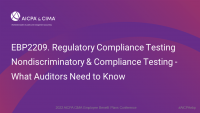Nondiscriminatory & Compliance Testing - What Auditors Need to Know icon
