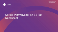 Career Pathways for an EB Tax Consultant