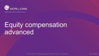 Equity Compensation Advanced