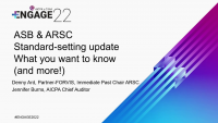 ARSC & ASB Update