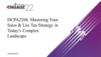 Mastering Your Sales & Use Tax Strategy in Today’s Complex Landscape