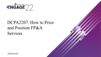 How to Price and Position FP&A Services