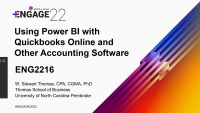Using Power BI with Quickbooks Online and other Accounting Software (NAA, PST, FIN)