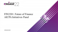 Future of Finance AICPA Initiatives Panel