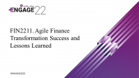 Agile Finance Transformation Success and Lessons Learned