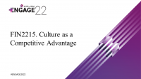 Culture as a Competitive Advantage