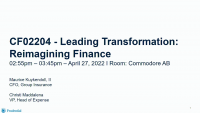 Leading Transformation: Reimagining Finance