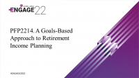 A Goals-Based Approach to Retirement Income Planning