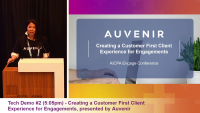 Tech Demo #2 (5:05pm) - Creating a Customer First Client Experience for Engagements, presented by Auvenir