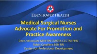 Medical-Surgical Nurses Advocate for Promotion and Practice Awareness