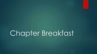 Chapter Breakfast