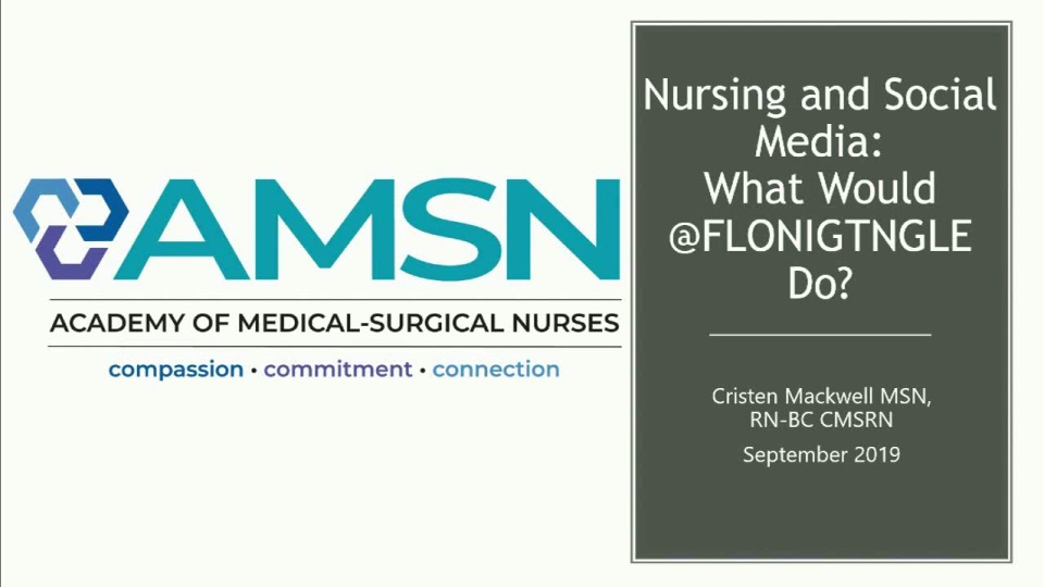 Nursing and Social Media: What Would @FlorenceNightingale Say?