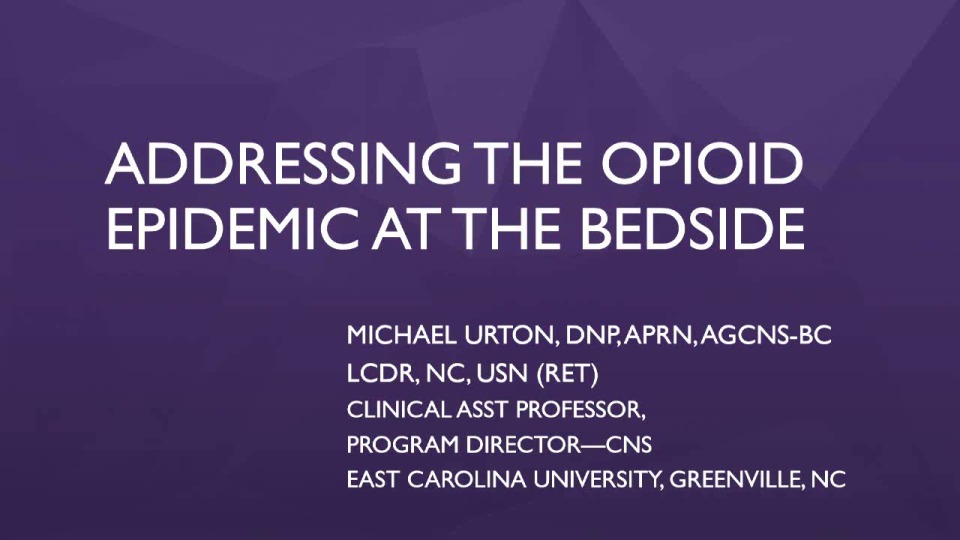 Multimodal Pain Management: Addressing the Opioid Epidemic at the Bedside