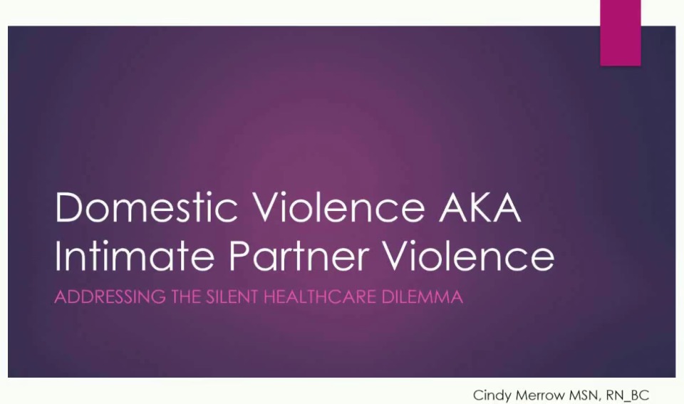 Addressing the Silent Healthcare Dilemma: Intimate Partner Violence